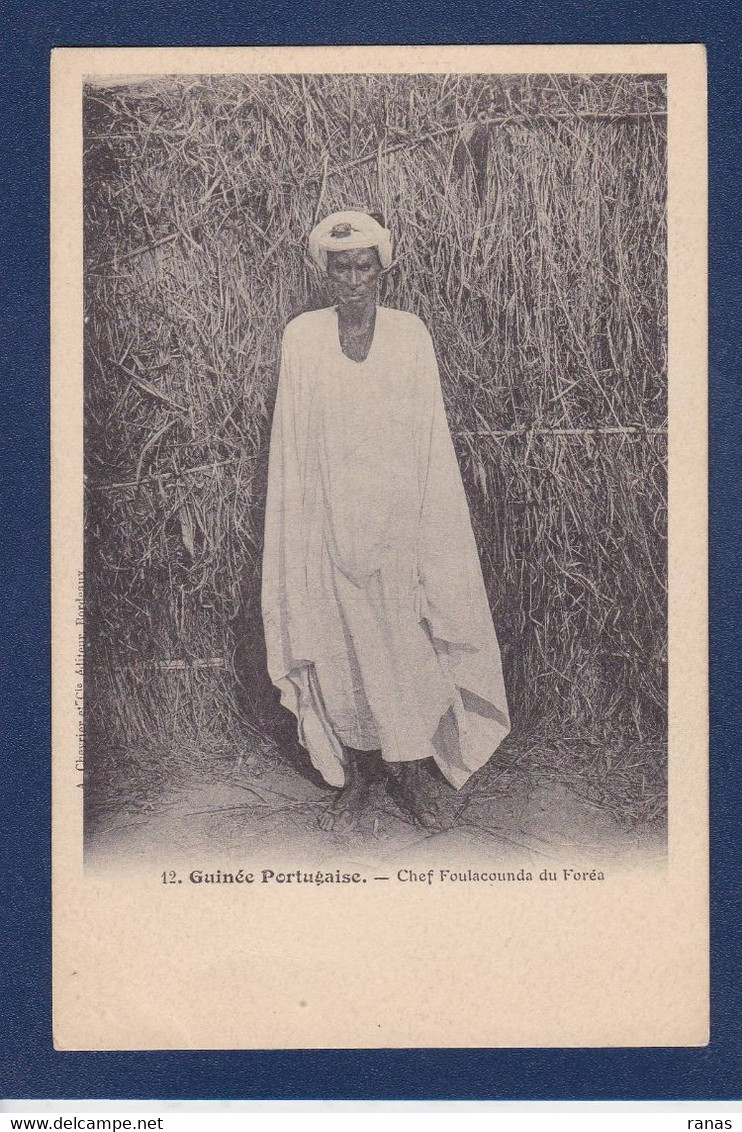 CPA Guinée Afrique Noire Chef Du Foréa Non Circulé - Guinea Bissau