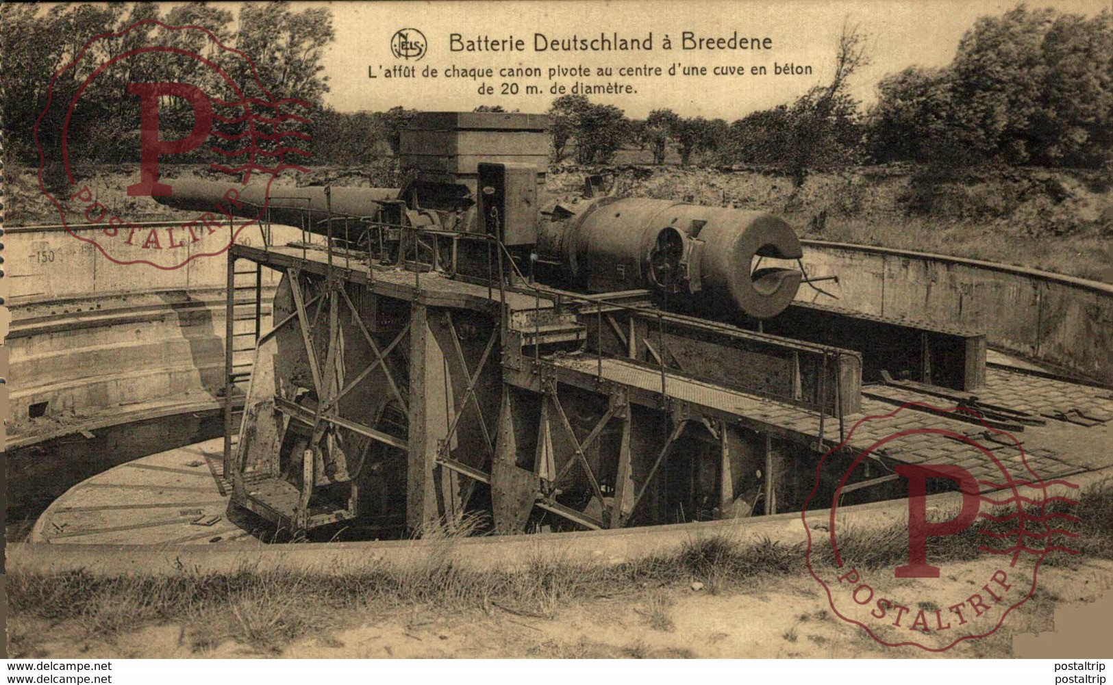 BREDENE BREEDENE BATTERIE DEUTSCHLAND  1914/15 WWI WWICOLLECTION - Bredene