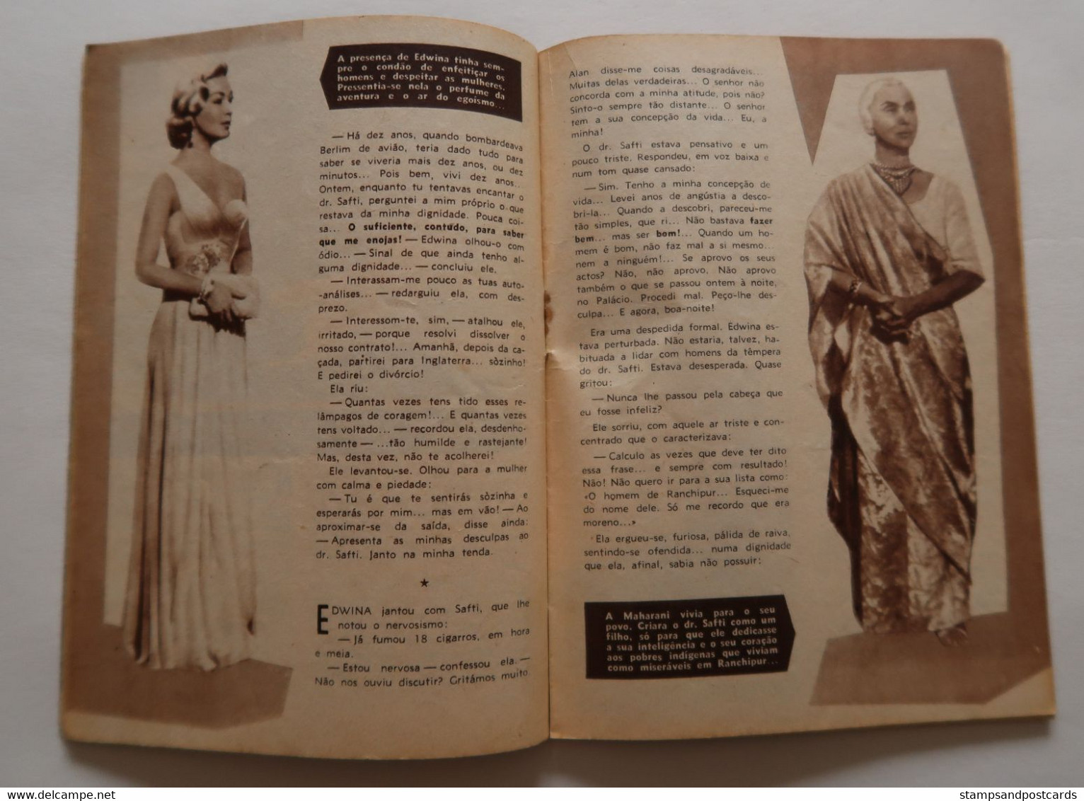 Portugal Revue Cinéma Movies Mag 1956 The Rain Came Lana Turner Richard Burton As Chuvas De Ranchipur India Inde - Cine & Televisión