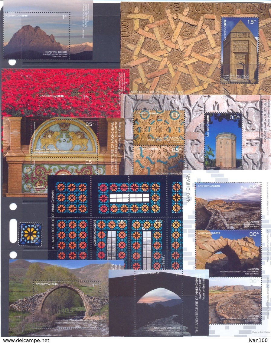 2019. Azerbaijan, Nakhichevan, Region(Nature, Architecture, Wildlife), Set Of 25stamps + 16 S/s, Mint/**, - Azerbaiján
