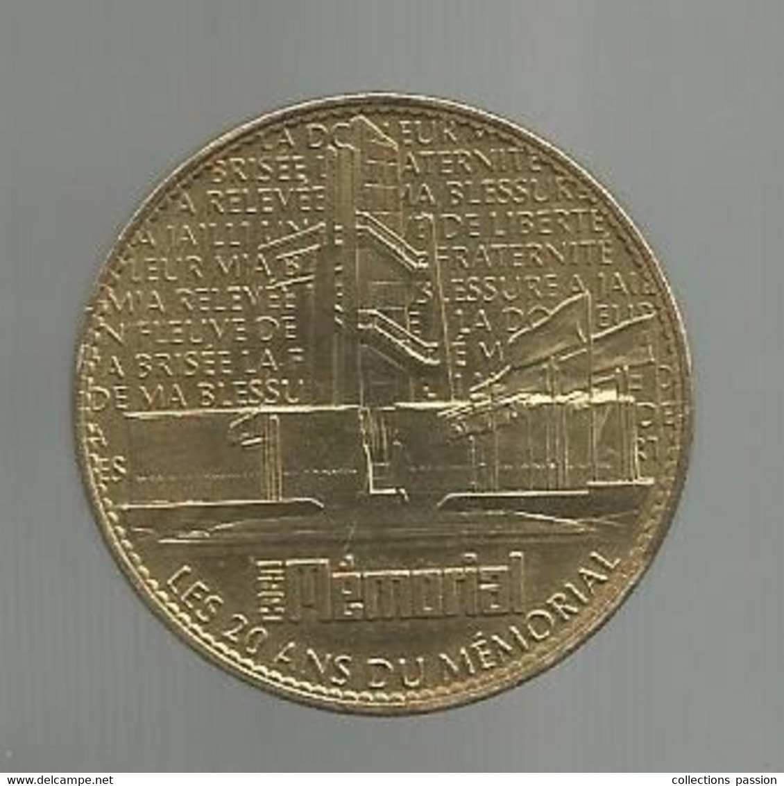 Médaille,Arthus Bertrand , TRESORS DE FRANCE, Les 20 Ans Du MEMORIAL, 2 Scans - 2008