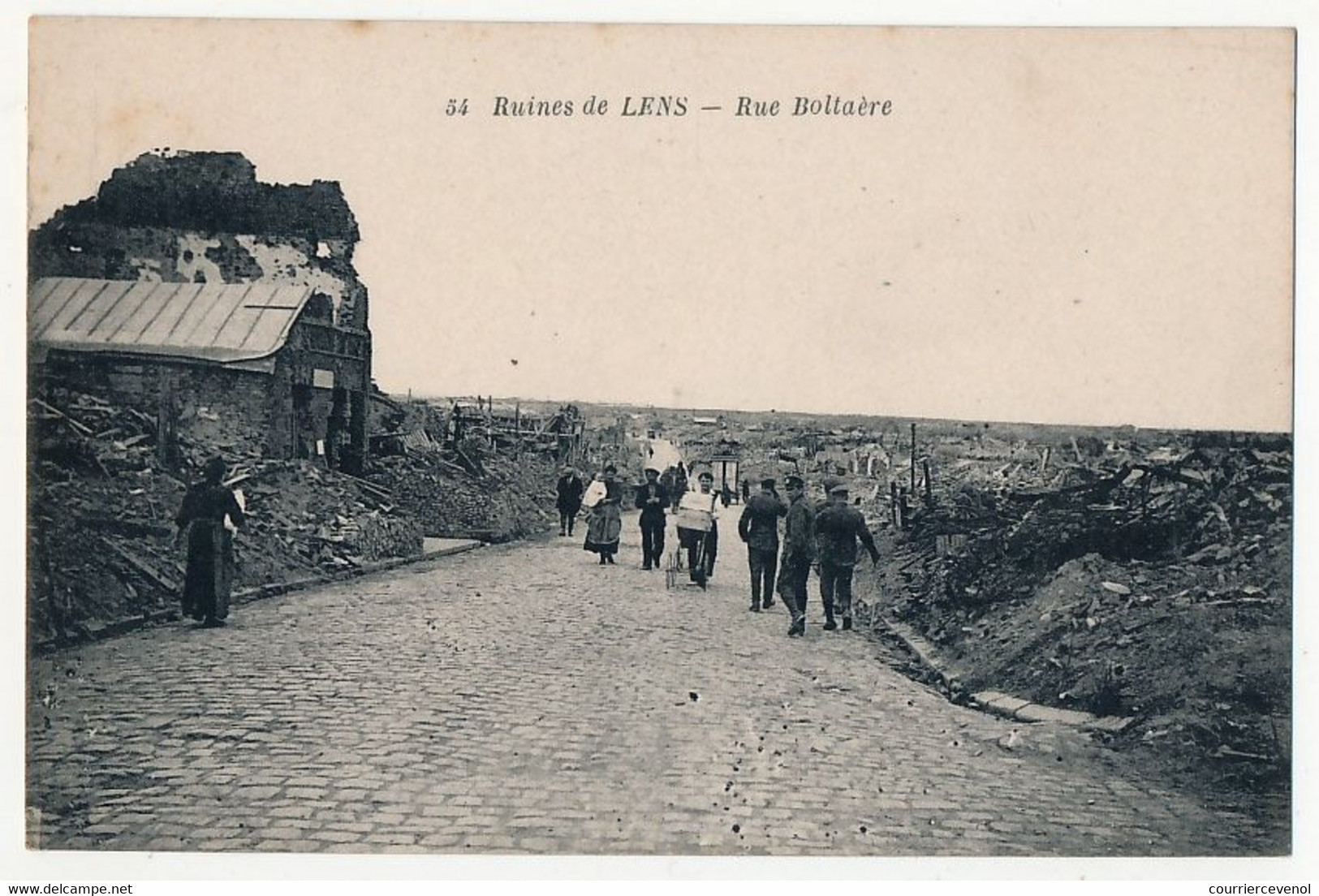 CPA - LENS (Pas De Calais) - Ruines De Lens - Rue Bollaère - Lens