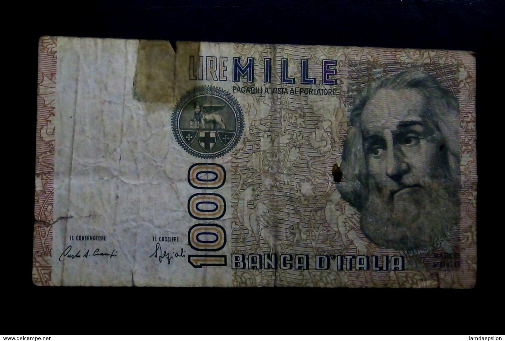 A6  ITALIE   BILLETS DU MONDE   ITALIA  BANKNOTES  1000  LIRE 1982 - [ 9] Sammlungen