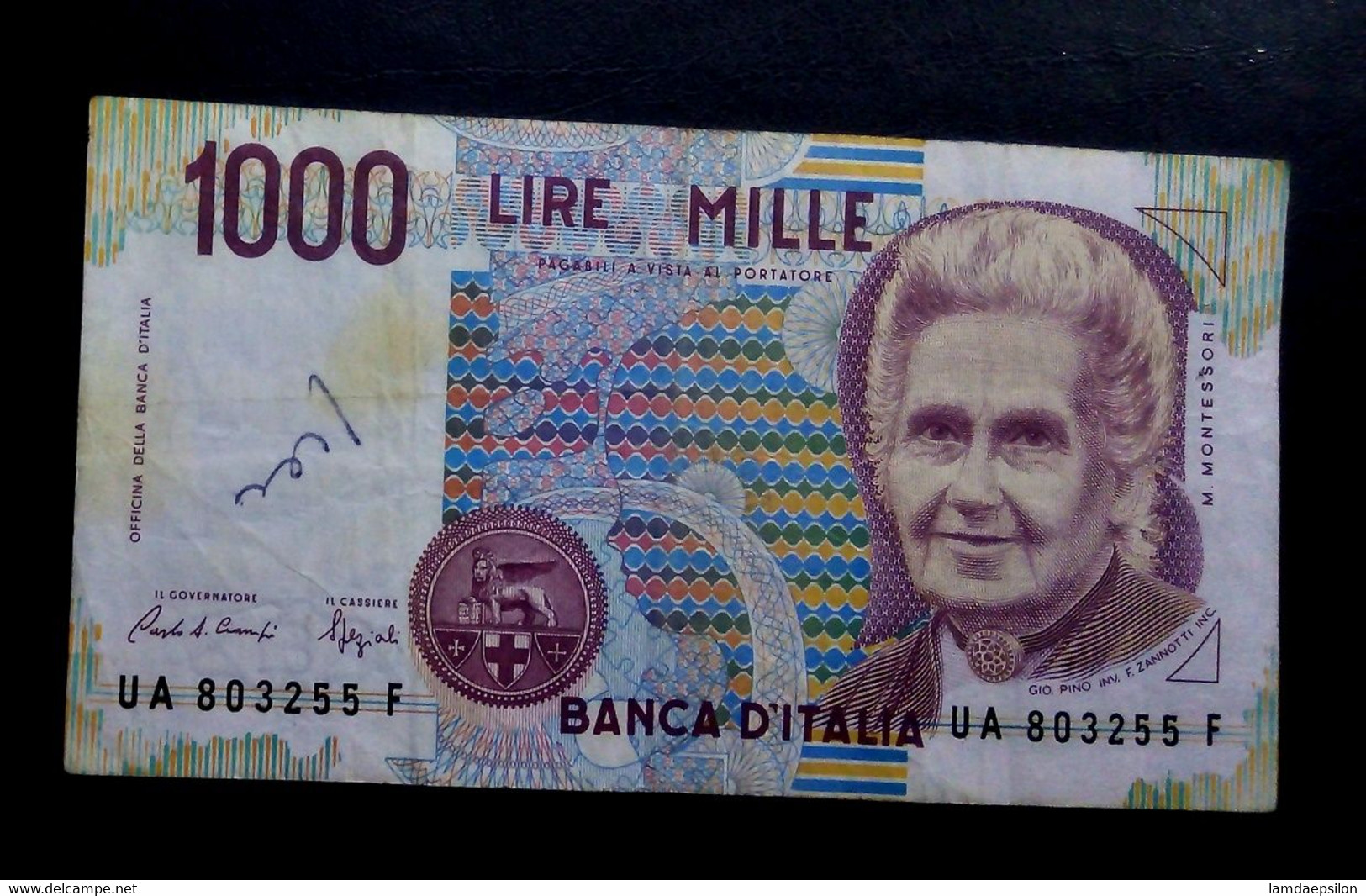 A6  ITALIE   BILLETS DU MONDE   ITALIA  BANKNOTES  1000  LIRE 1990 - [ 9] Sammlungen