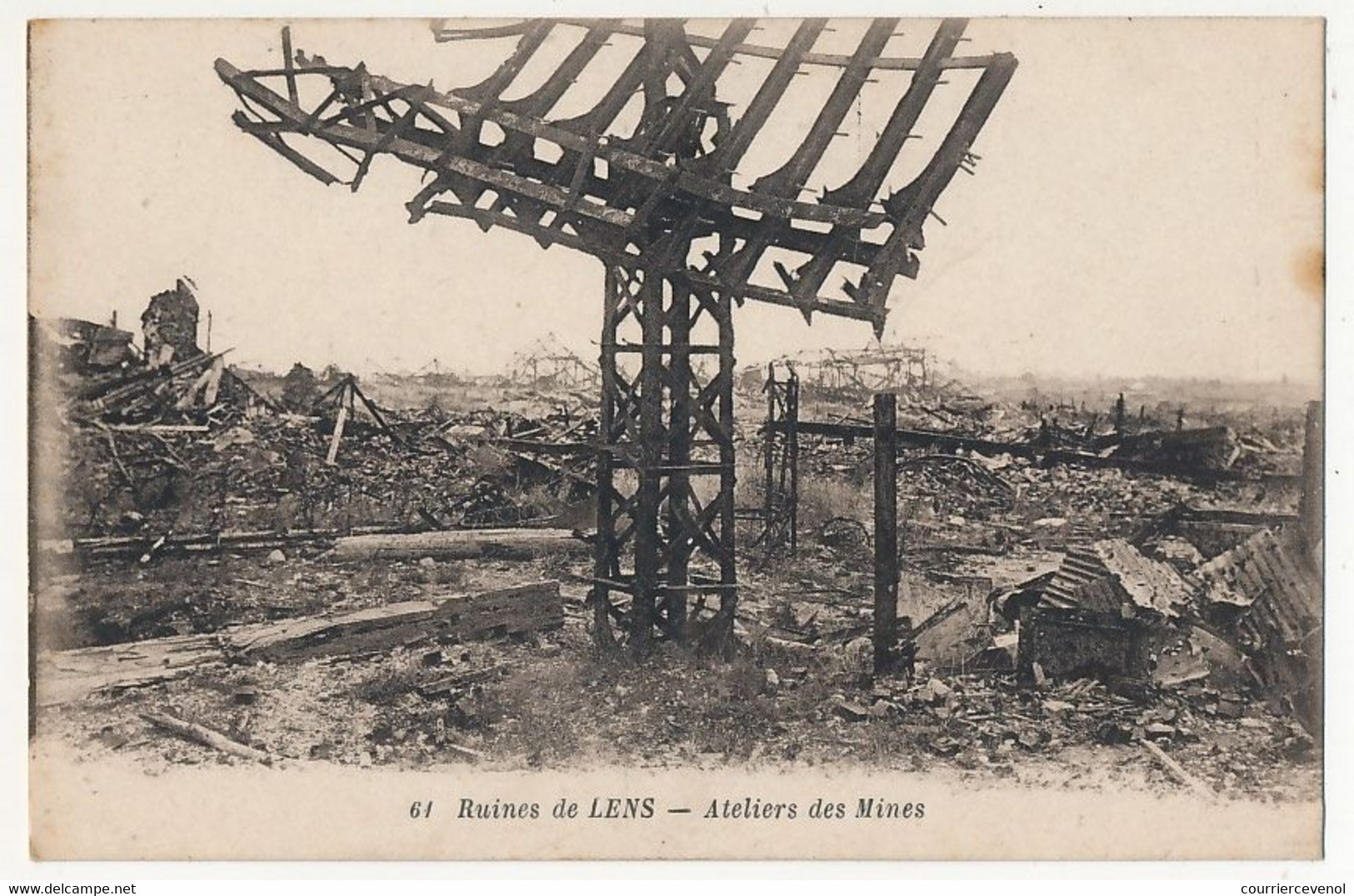 CPA - LENS (Pas De Calais) - Ruines De Lens - Atelier Des Mines - Lens