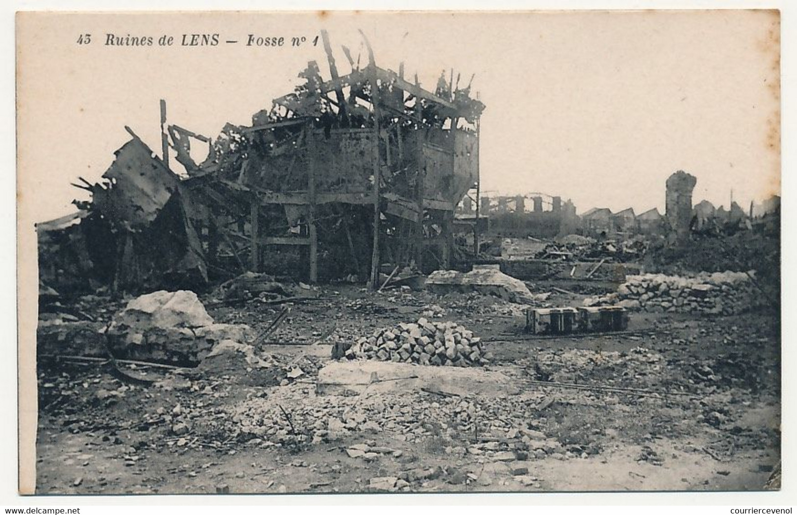 CPA - LENS (Pas De Calais) - Ruines De Lens - Fosse N°4 - Lens