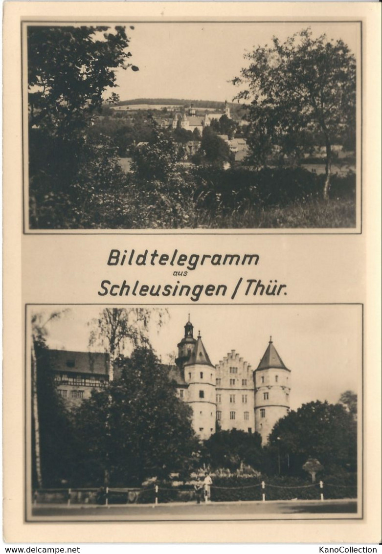 Bildtelegramm Aus Schleusingen, Thüringen, 1962, Nicht Gelaufen - Schleusingen