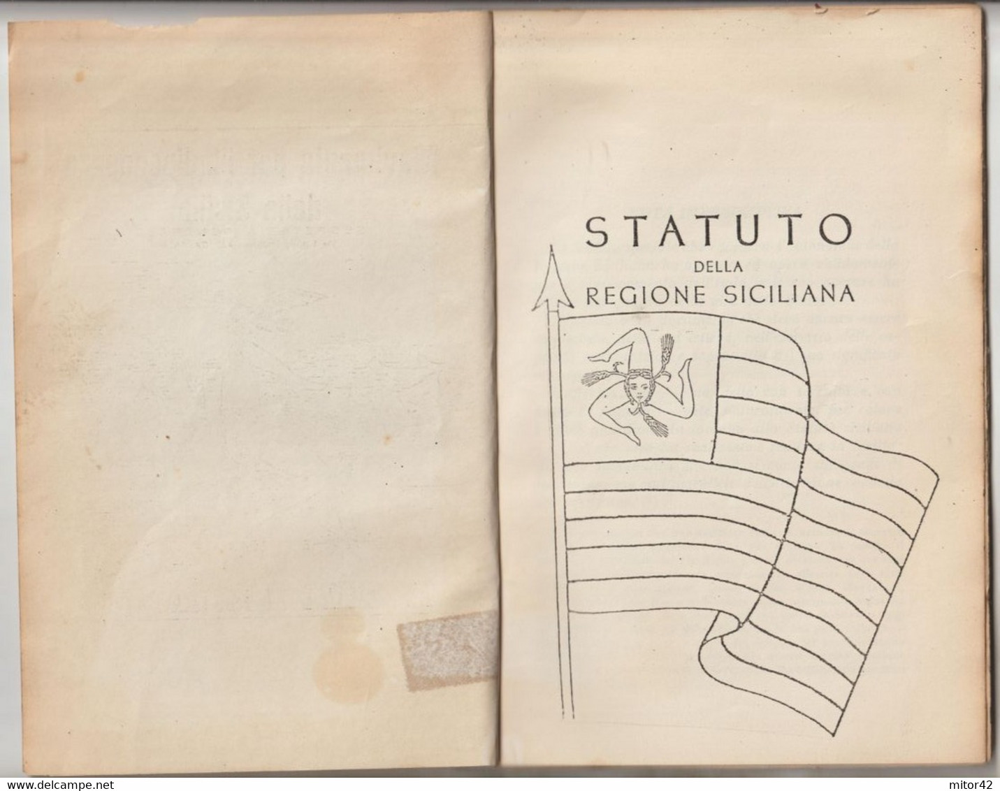 Libro-Opuscoletto-sc.7-Movimento Per L' Indipendenza Della Sicilia-1943-Catania-Pag.53 - Classiques