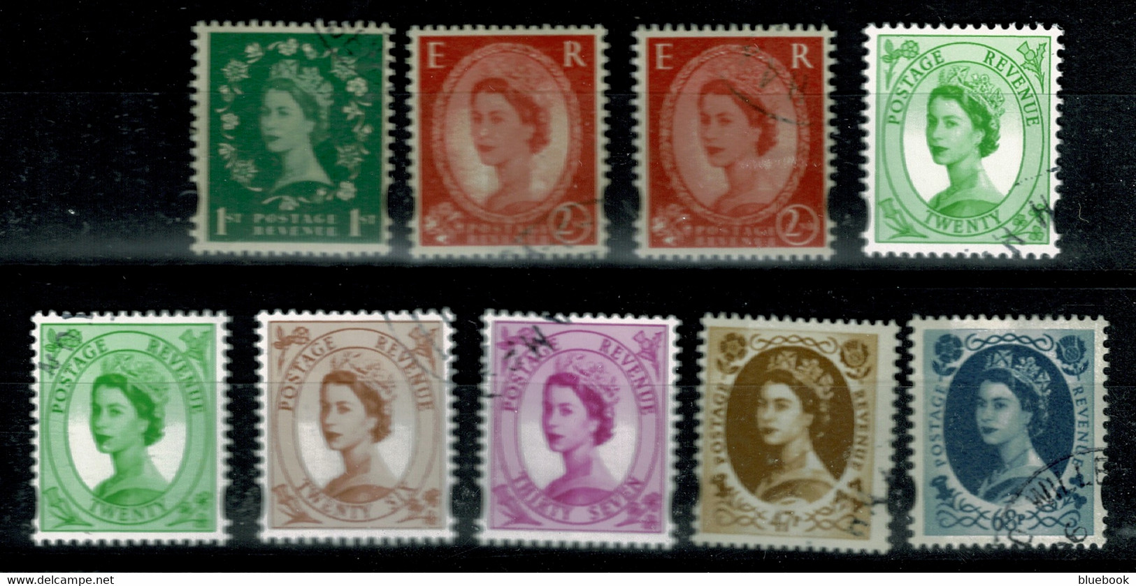 Ref 1569 - GB 2002 - 2003 Selection Of Wilding Stamps With Decimal Values - Very Fine Used - Usados