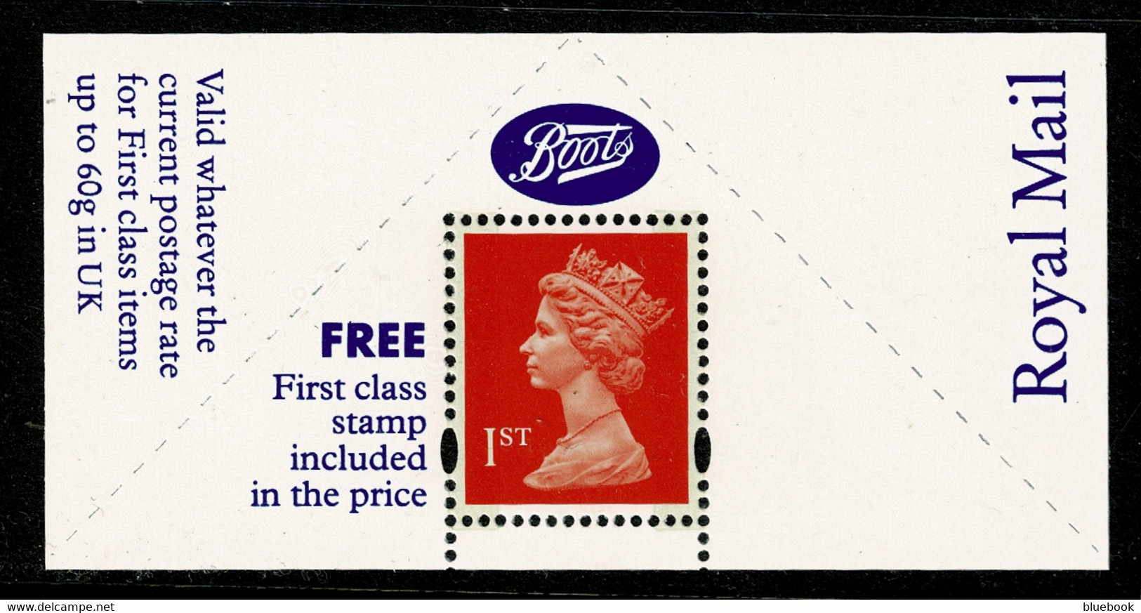 Ref 1570 - GB 1994 1st Class Stamp With Boots Label - MNH - Machins