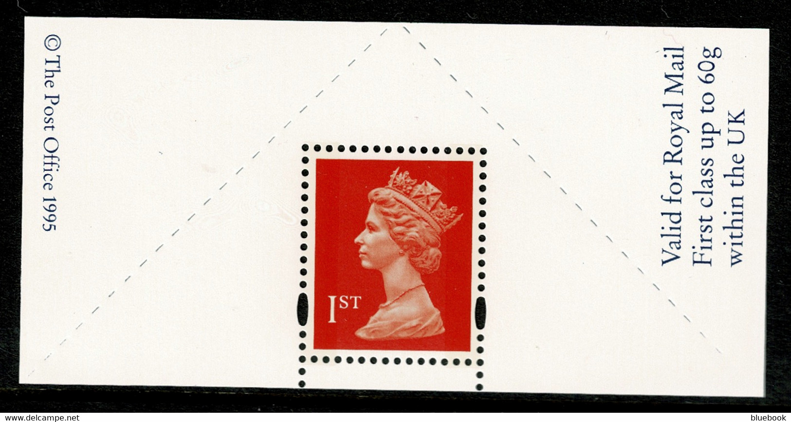 Ref 1570 - GB 1995 1st Class Stamp With Royal Mail Label - MNH - Machins