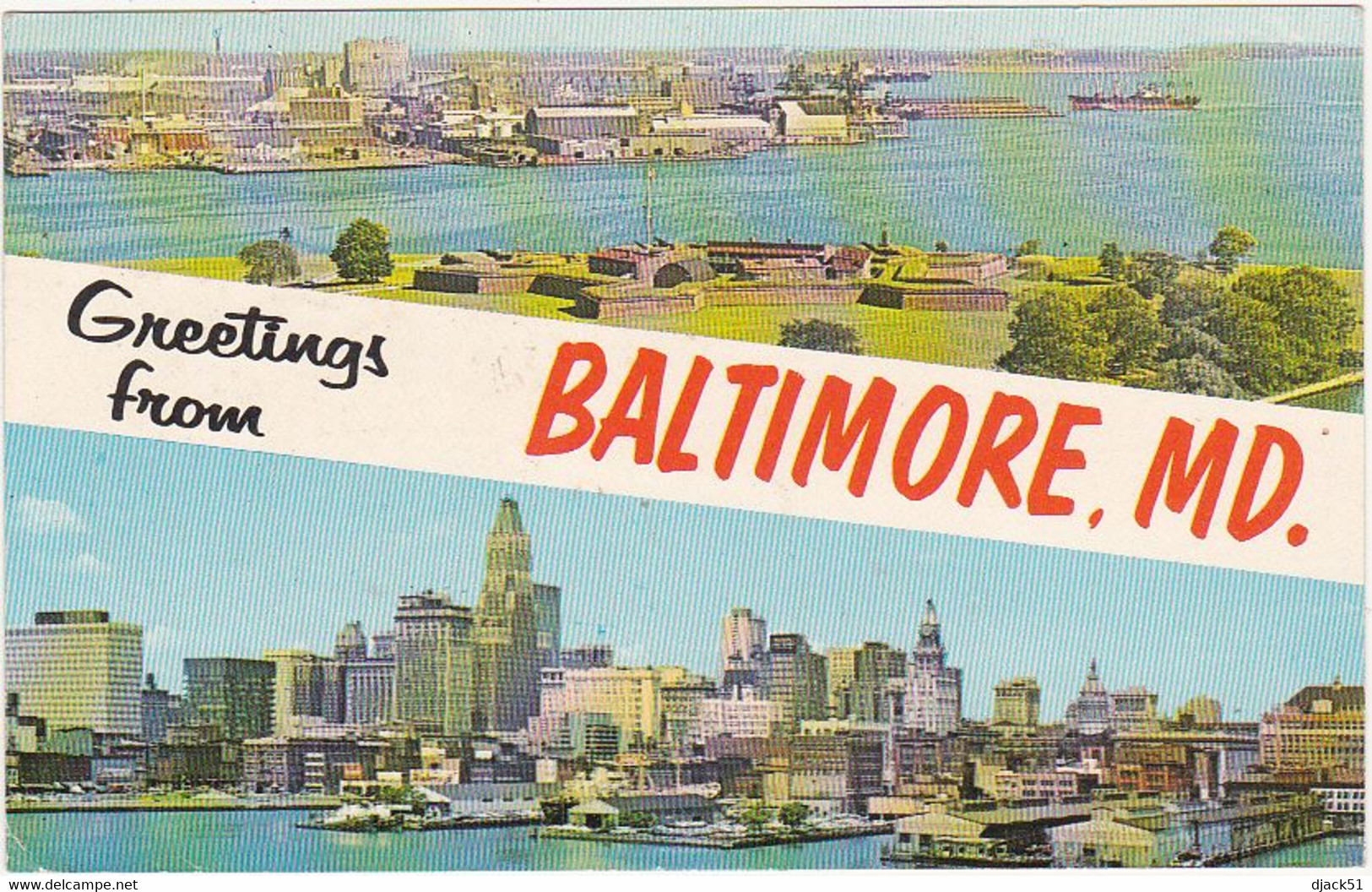Etats-Unis / BALTIMORE, Maryland - 1971 (Timbre / Stamp : EISENHOWER) - Baltimore