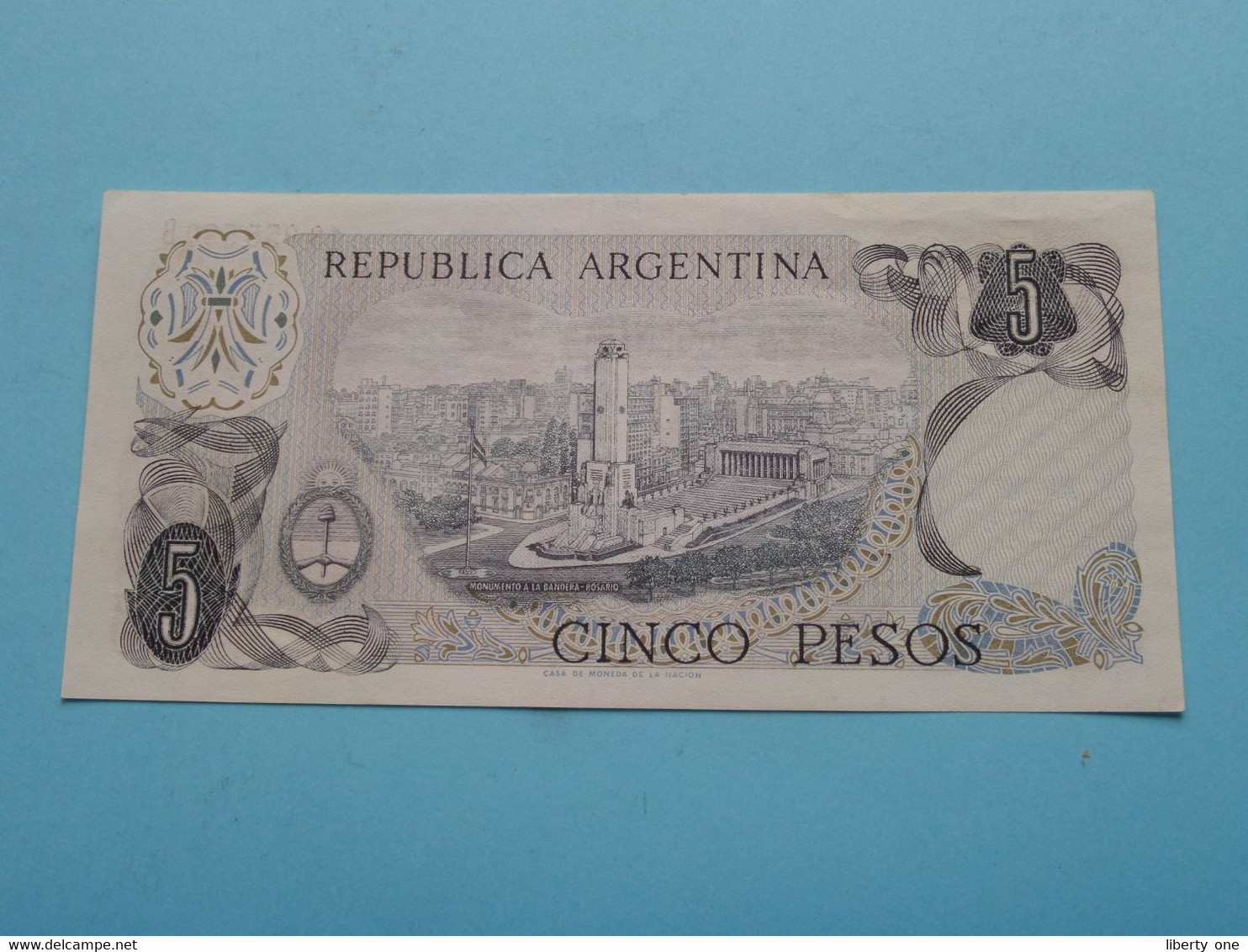 5 Cinco Pesos Australes ( 13.955.580.B ) Republica ARGENTINA ( Voir / See > Scans ) UNC ! - Argentinien