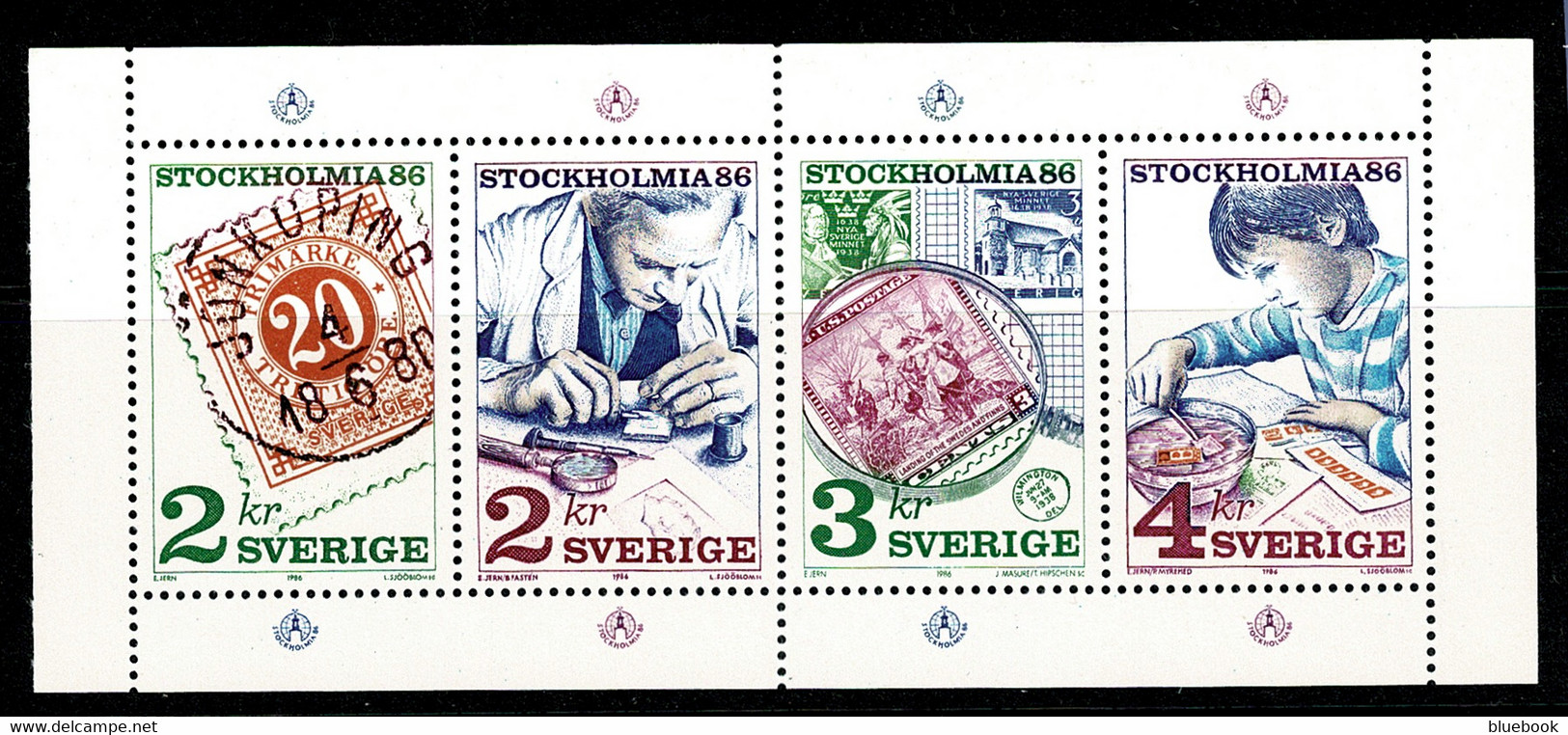 Ref 1572 - 1986 Sweden Stockholmia 86 Miniature Sheet - MNH SG1285-88 - Hojas Bloque