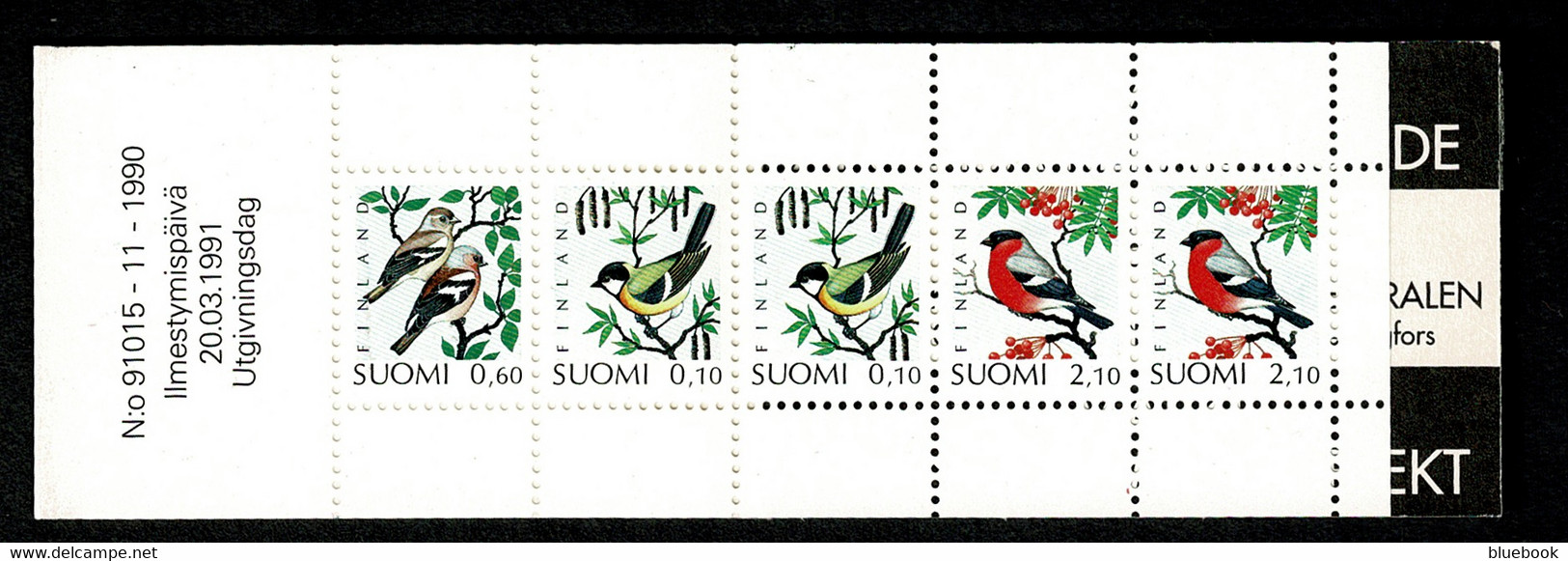 Ref 1572 - 1990 Finland Stamp Booklet - Birds - Cuadernillos