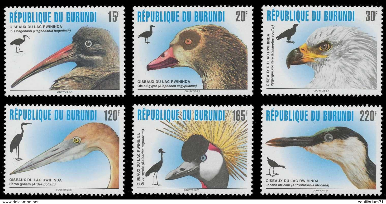 1076/1081** - Oiseaux / Vogels / Vögel / Birds - BURUNDI - Ganzen