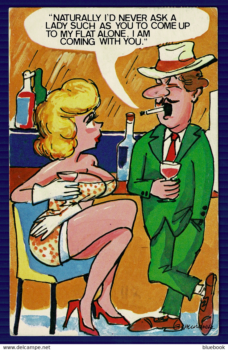 Ref 1575 -  1981 Comic Postcard - Spiv With Chat Up Line - Posted In Jersey - Bandes Dessinées