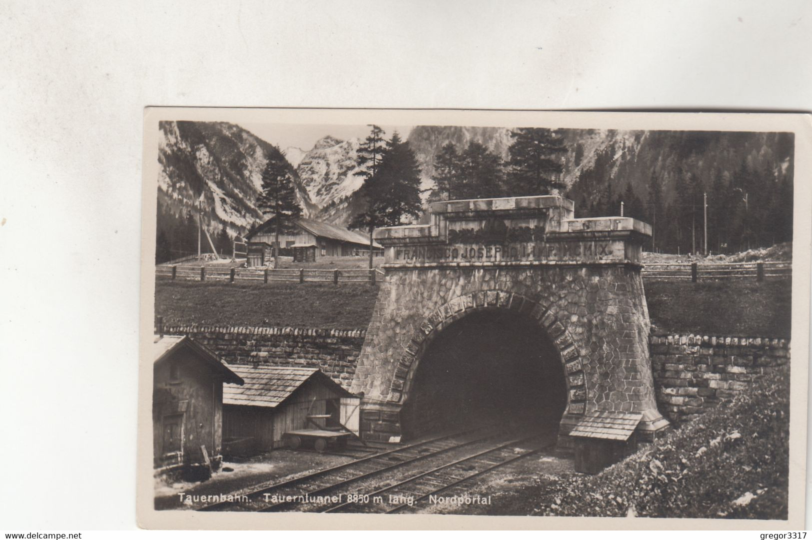 B7996) BÖCKSTEIN - TAUERNTUNNEL Lang - NORDPORTAL Mit Tollen DETAILS 1928 - Böckstein