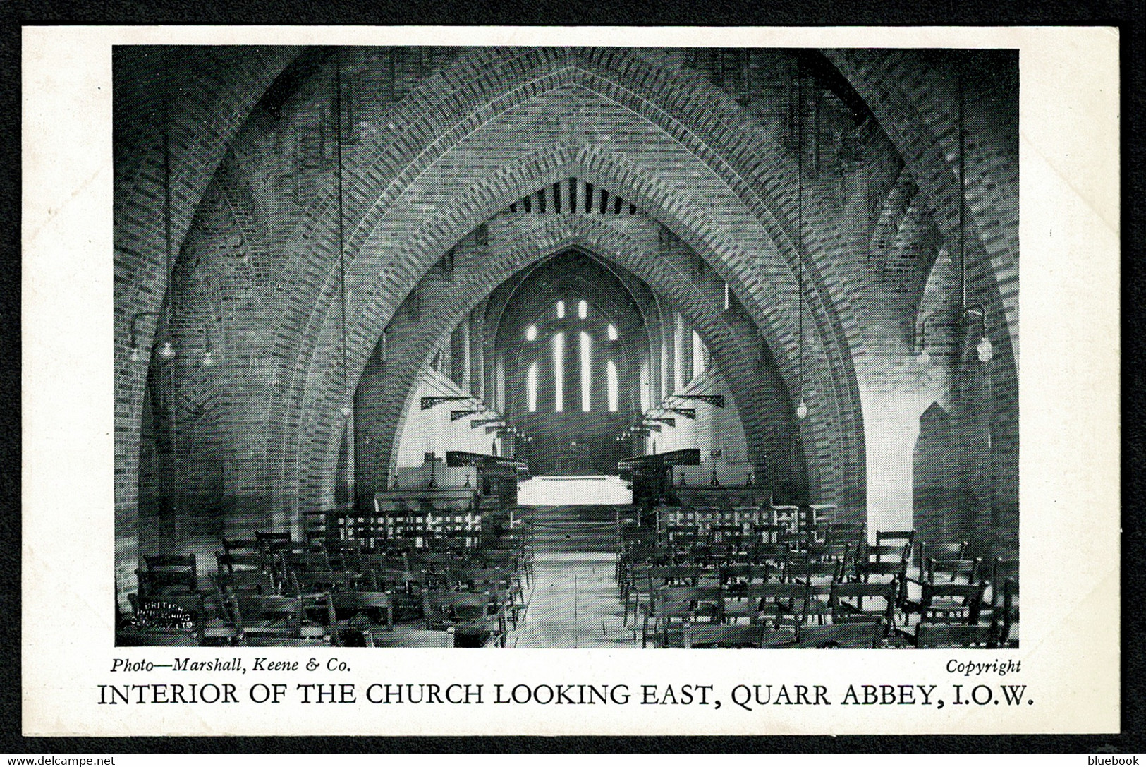 Ref 1575 -  Early Postcard - Interior Of Quarr Abbey Church - Isle Of Wight - Autres & Non Classés