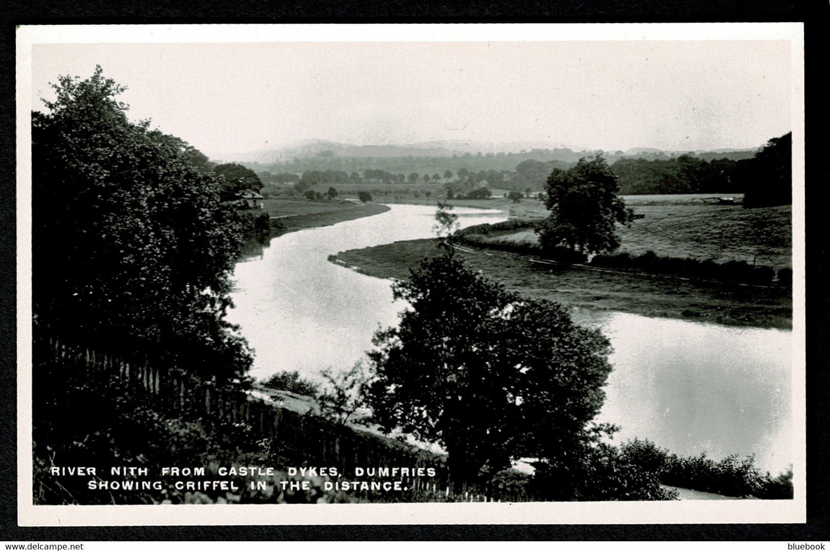 Ref 1576 - Real Photo Postcard - River Nith From Castle Dykes - Dumfries Scotland - Dumfriesshire