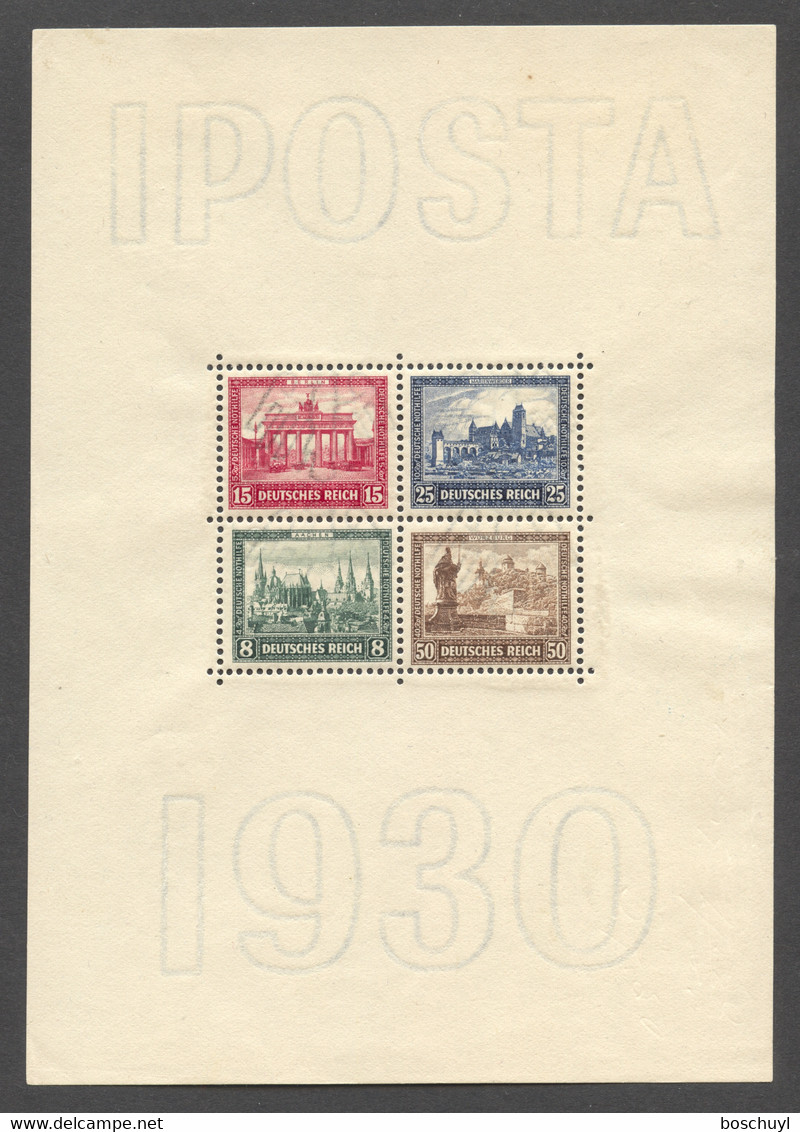 Deutsches Reich, German Reich, 1930, IPOSTA Stamp Exhibition, MNH, Michel Block 1 - Blocs