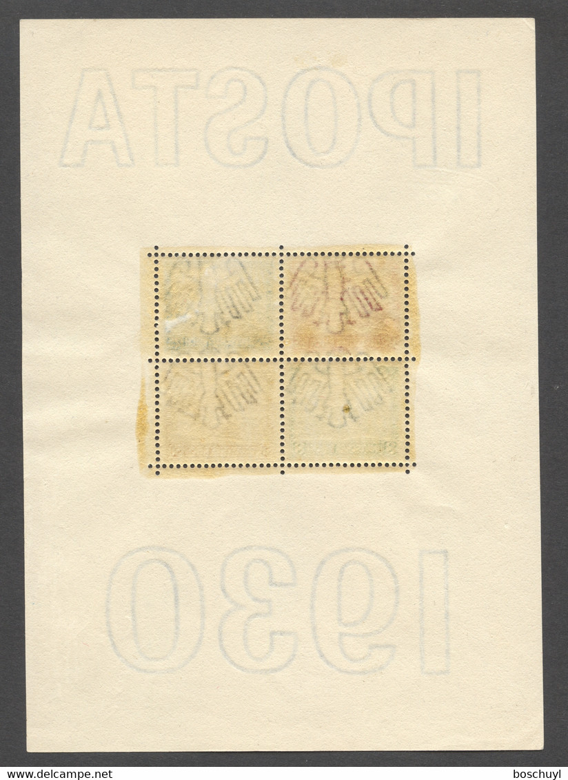 Deutsches Reich, German Reich, 1930, IPOSTA Stamp Exhibition, MNH, Michel Block 1 - Bloques
