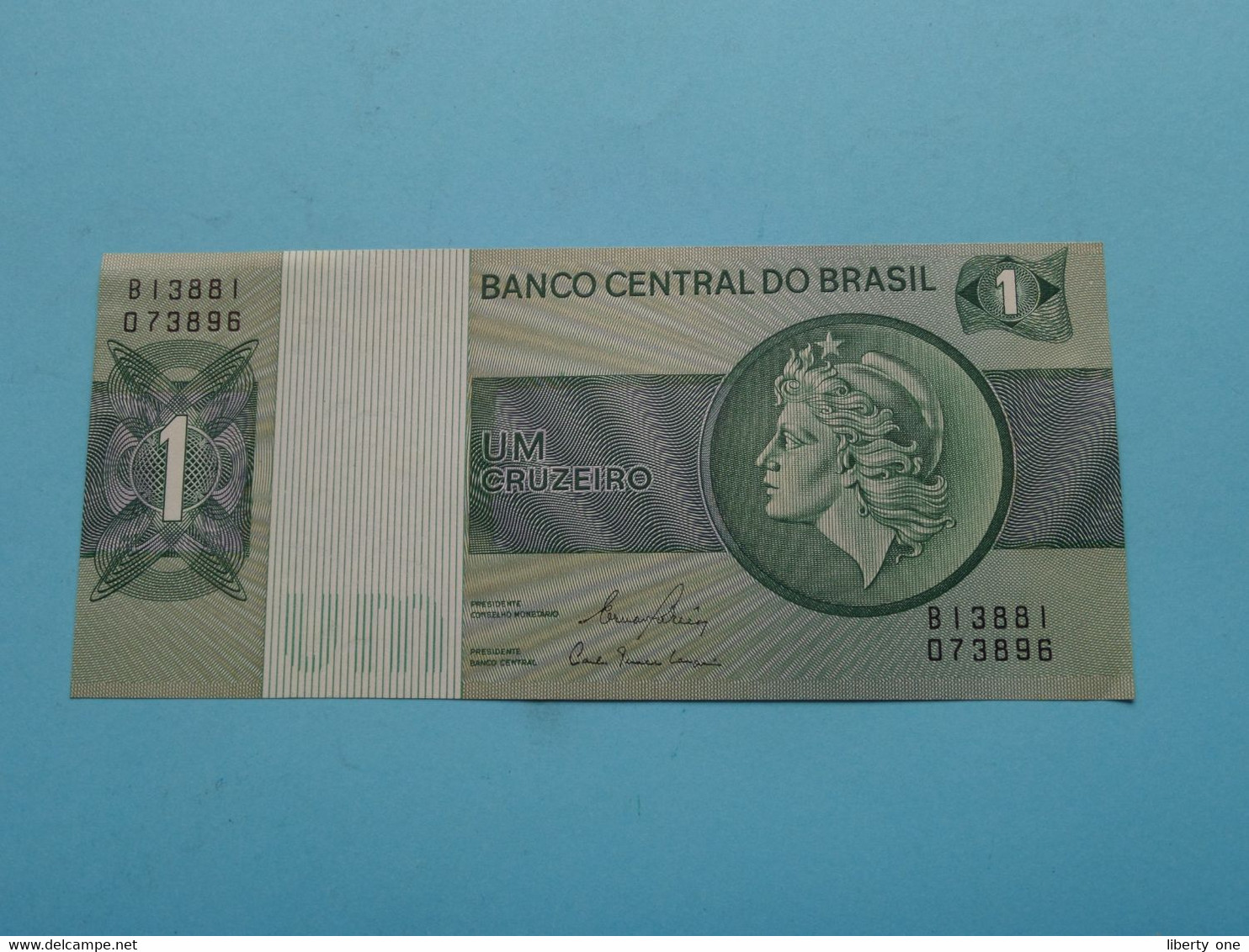 1 Um Cruzeiro ( B13881 073896 ) Banco Central Do Brasil ( Voir / See > Scans ) UNC ! - Brazilië