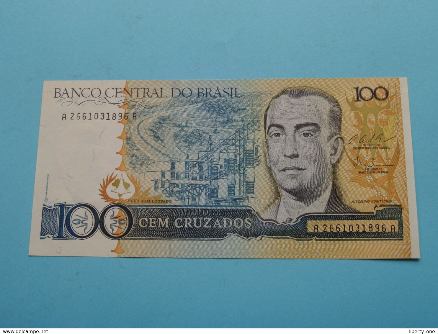 100 Cem Cruzados ( A2661031896A ) Banco Central Do Brasil ( Voir / See > Scans ) UNC ! - Brazilië