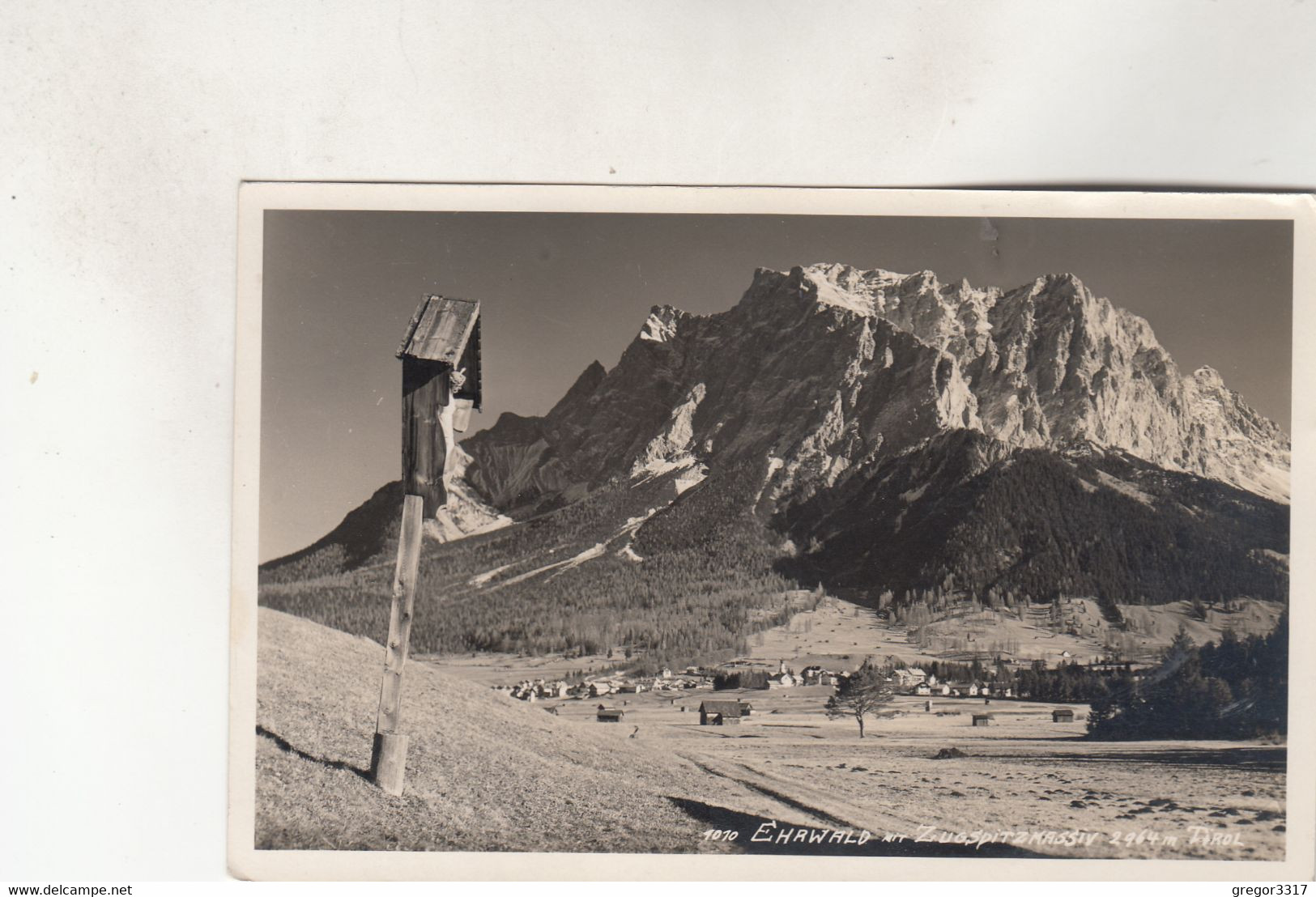 B8011) EHRWALD Mit Zugspitzmassiv - Tirol - Dünn Besiedelt - MATERL Im Vordergrund ALT  1939 - Ehrwald