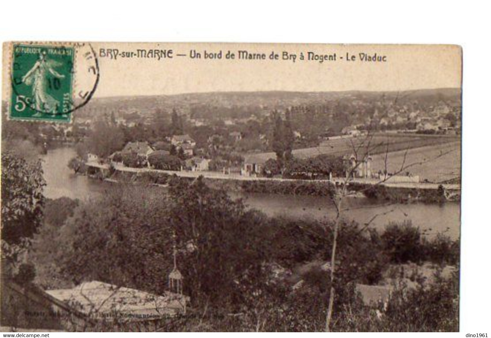 CPA 3286 - 94 / BRY - SUR - MARNE / Un Bord De Marne De Bry à Nogent - Le Viaduc - Bry Sur Marne