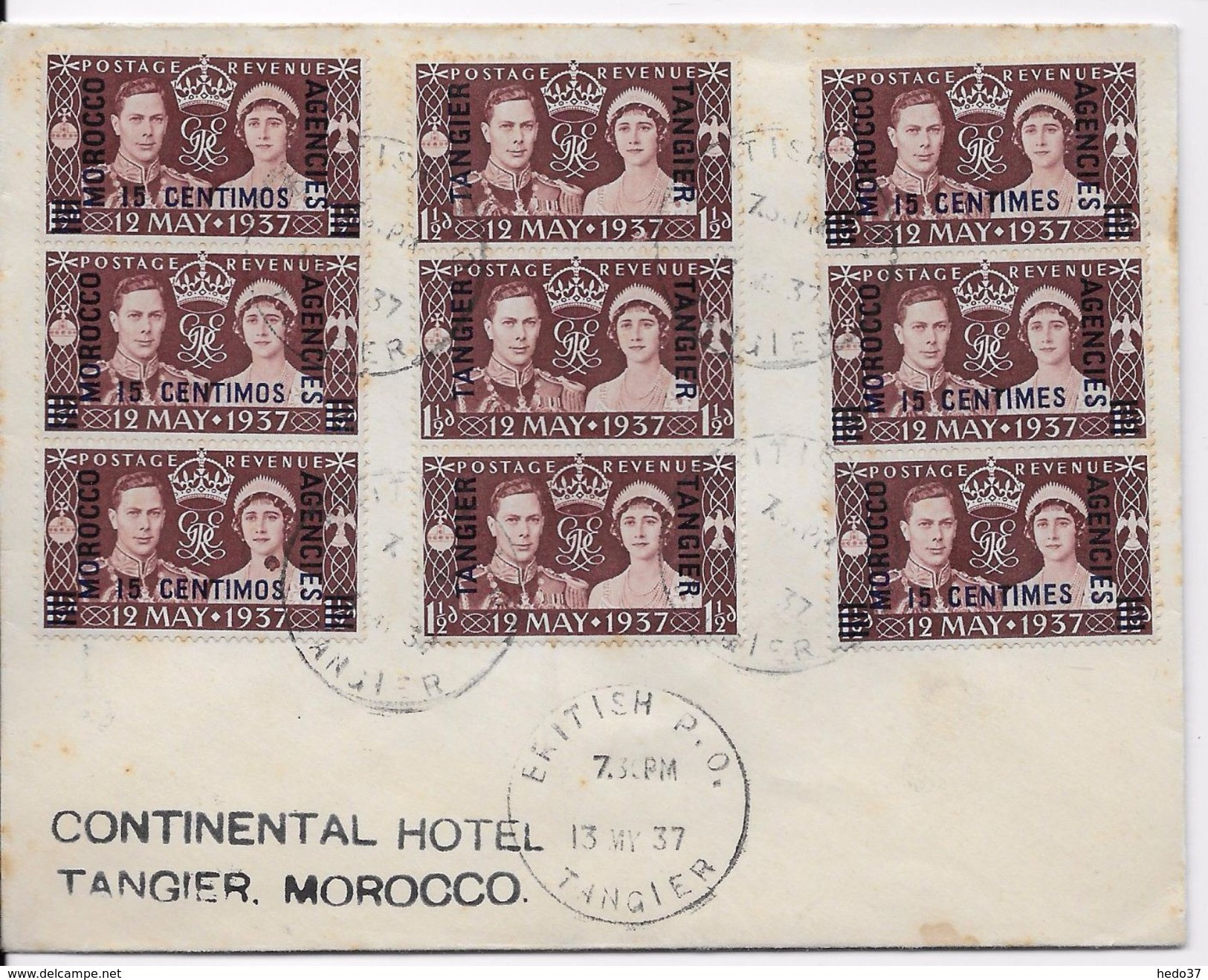 Maroc Anglais - Lettre - Bureaux Au Maroc / Tanger (...-1958)