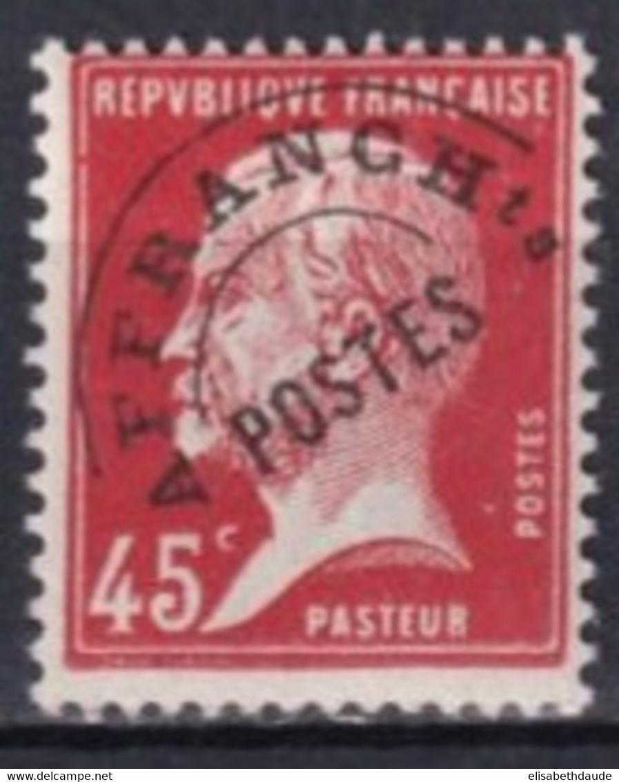 PREOBLITERE PASTEUR - YVERT N°67 ** MNH - COTE = 45 EUR - 1893-1947