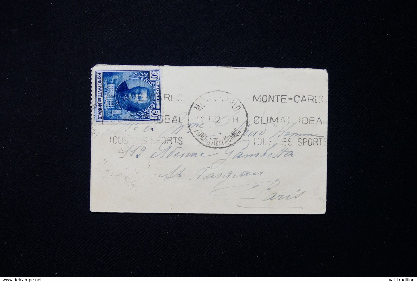 MONACO - Petite Enveloppe Pour Paris En 1932  - L 132321 - Brieven En Documenten