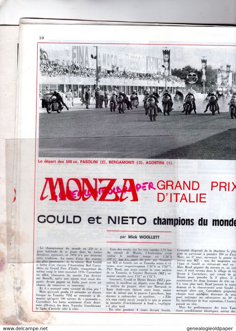 MOTO REVUE -1970- N° 1995-TRIUMPH AU BOL D' OR-KAWASAKI PARIS-ITALIE GOULD ET NIETO-HONDA DAYTONA-BENGT ABERG- VELTHOVEN - Moto