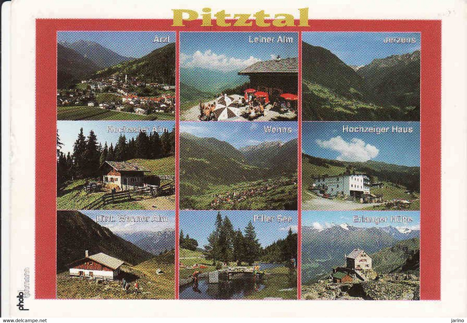 Austria > Tirol > Pitztal, Arzl, Leiner Alm, Jerzens, Hochaster Alm, Hochzeiger Haus,.. Bezirk Imst, Used 1997 - Pitztal
