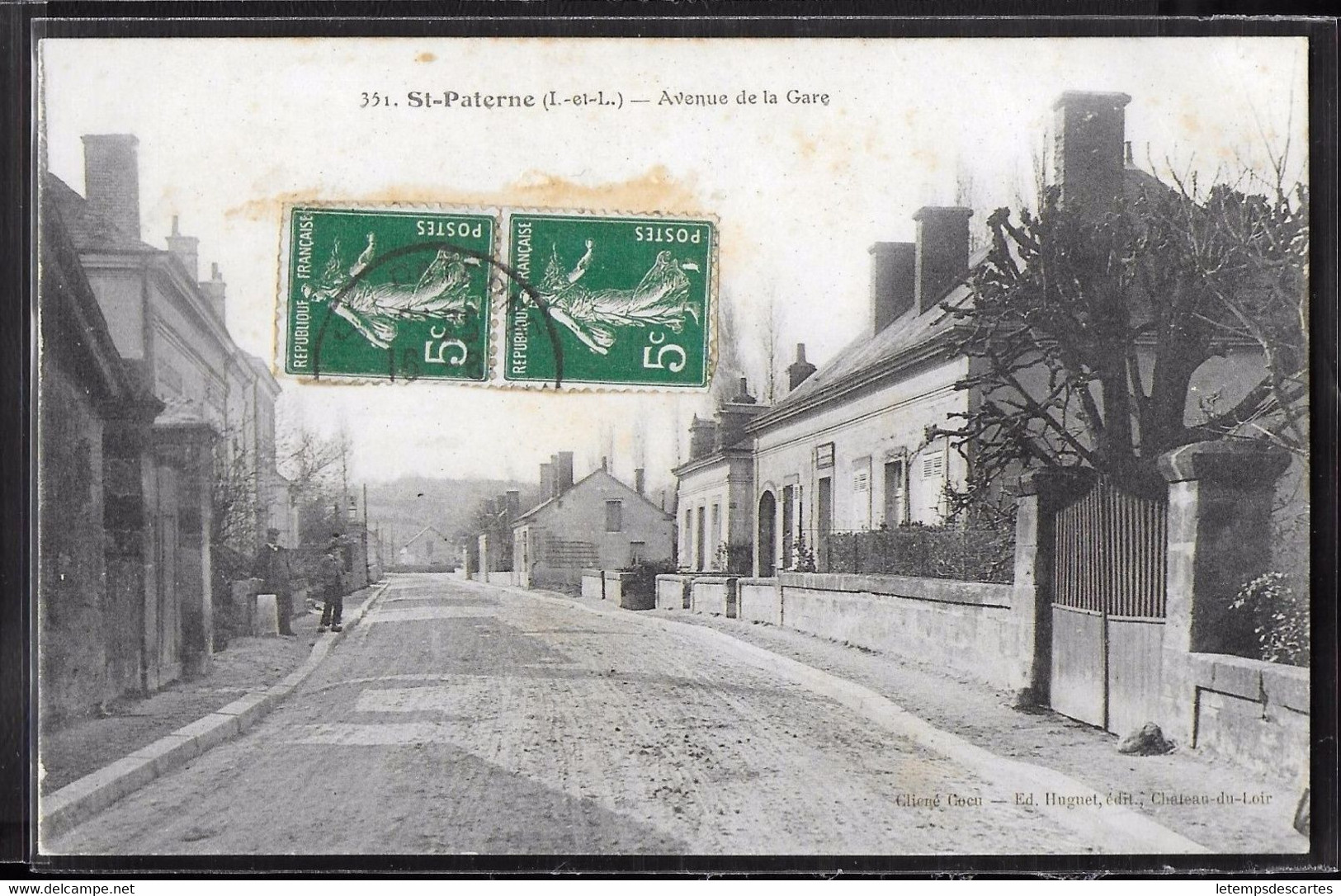 CPA 72 - Saint Paterne, Avenue De La Gare - Saint Paterne