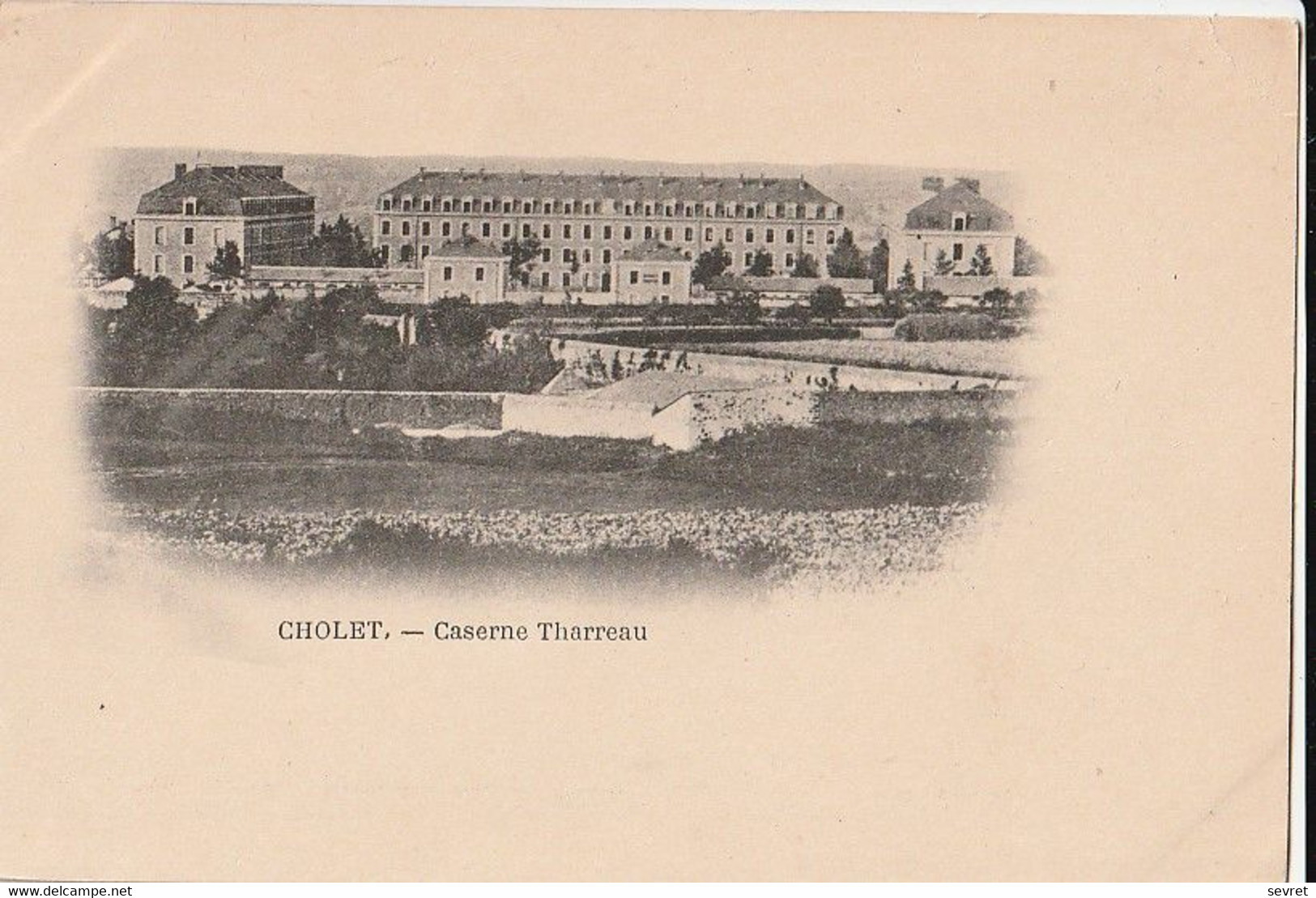 CHOLET. - Caserne Tharreau. Carte Précurseur Pas Courante - Cholet