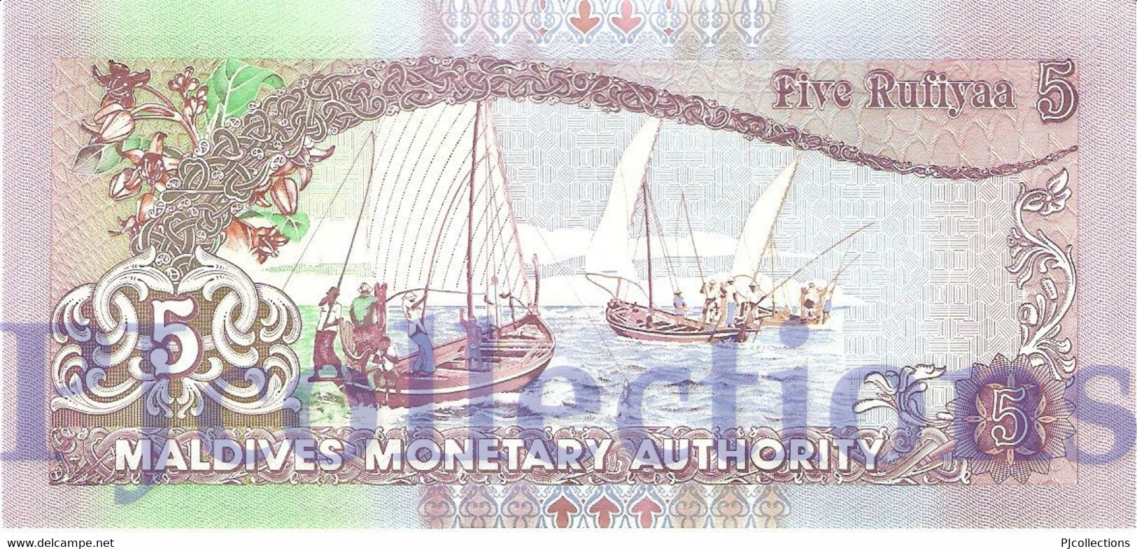 MALDIVES 5 RUFIYAA 2000 PICK 18c UNC - Maldiven