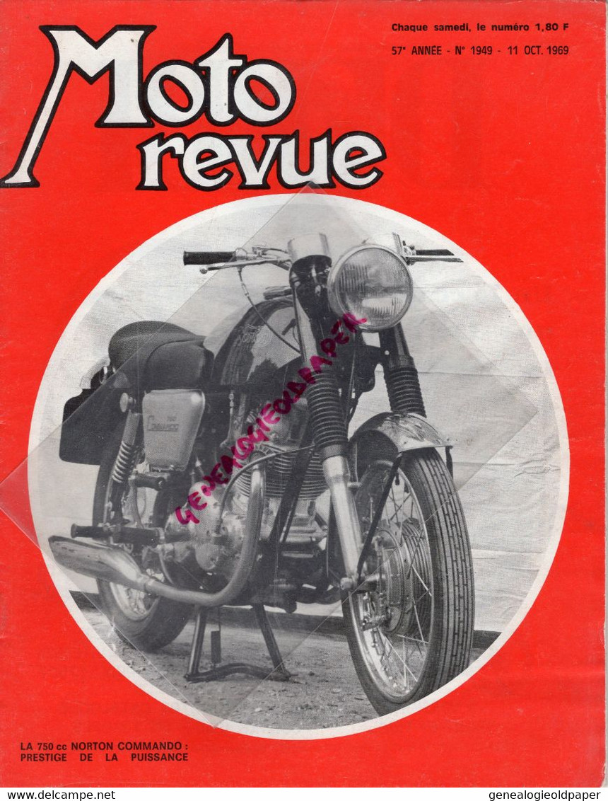 MOTO REVUE-1969- N° 1949-NORTON COMMANDO-BMW-MONTMHERY-AGOSTINI BAT HAILWOOD-FLANDRIA-BERBI-KREIDLER-RIXENSART-CROSS - Motorfietsen