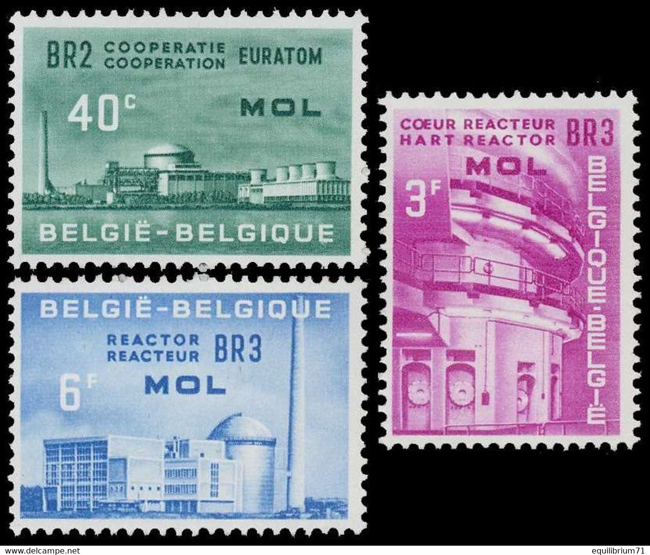 1195/1197** - EURATOM (Mol)  - BELGIQUE / BELGIË / BELGIEN / BELGIUM - Atomo