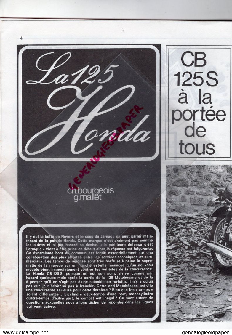 MOTO REVUE-1970- N° 2002-SALON TOKYO JAPON-HONDA-RALLYE VINCENT-SUZUJI 750-CHRISTIAN HUGUET-COUPES ARMISTICE-CANNES - Moto