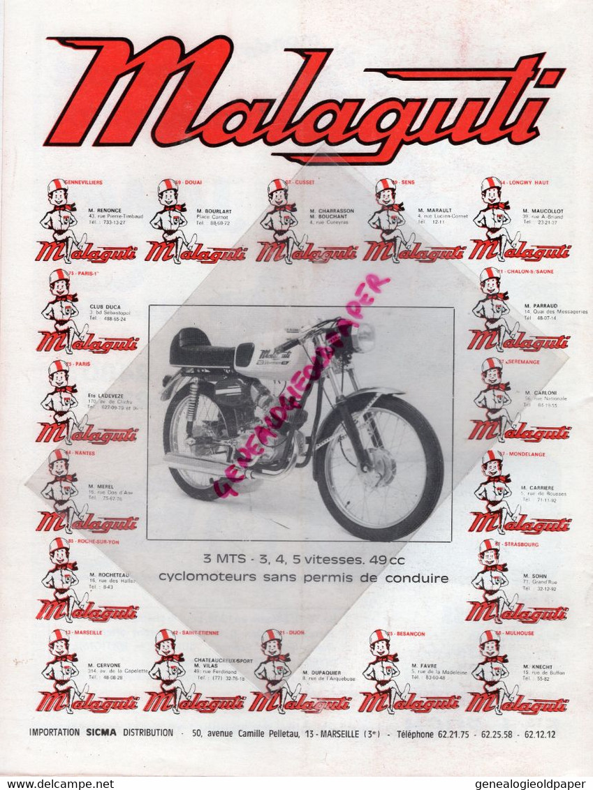 MOTO REVUE- 1970- N° 1989-SPA AGO ET RAVEL-MALAGUTI-VAL ISERE -MONTFORT LE ROTROU-MONTJUICH DEGENS GODDARD -DRESDA-DINAN - Moto