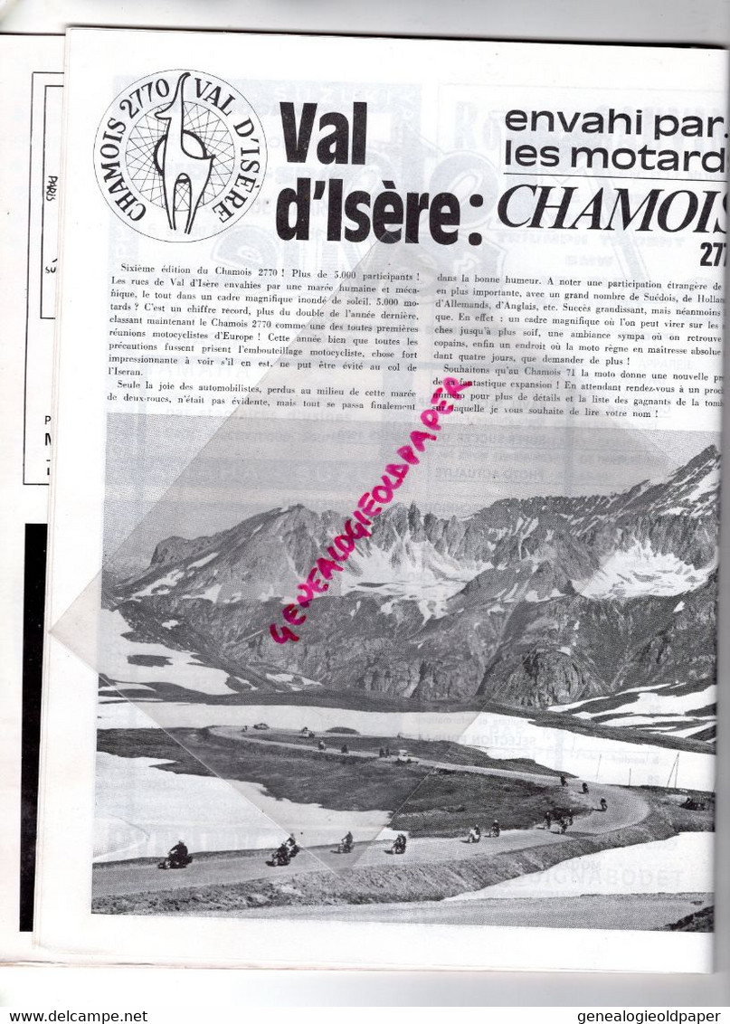 MOTO REVUE- 1970- N° 1989-SPA AGO ET RAVEL-MALAGUTI-VAL ISERE -MONTFORT LE ROTROU-MONTJUICH DEGENS GODDARD -DRESDA-DINAN - Motorfietsen