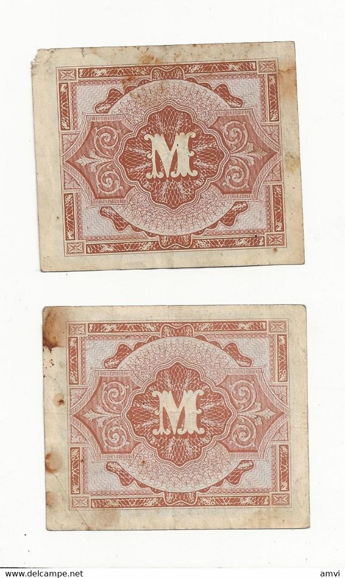 22-10-3087 2 X ALLEMAGNE 1 MARK - SERIE 1944 - 1 Mark