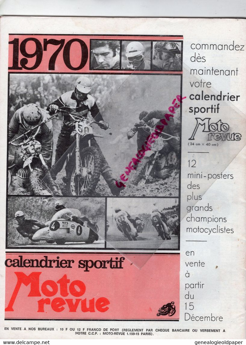 MOTO REVUE- 1969- N° 1957-CAL RAYBORN-SALON MILAN-CROSS-HONDA-LOBITO BULTACO-JEAN LESUEUR -POSILUBE- - Moto