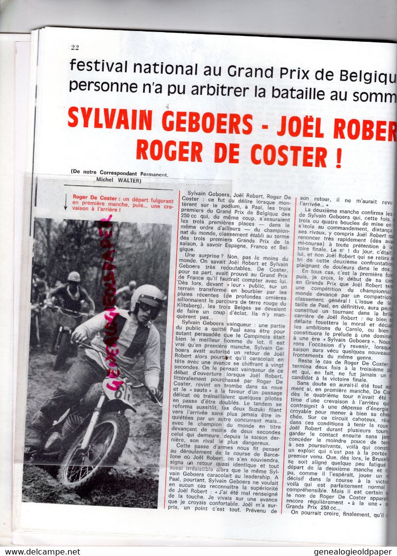 MOTO REVUE-1970- N° 1979-NURNURGRING-MAICO 400-BOURG BRESSE-CROSS BERCHERES-MOTUL CENTURY-AGOSTINI-BELGIQUE-GEBOERS