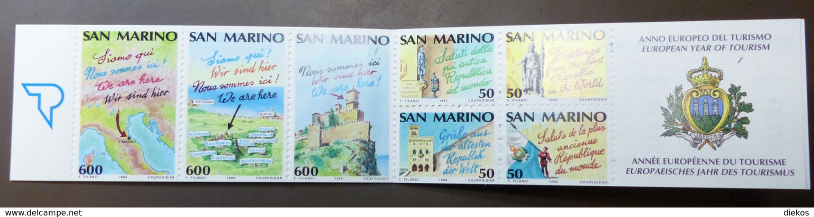 SAN MARINO 1990 Turismo Blocco   **MNH Postfrisch #5845 - Cuadernillos