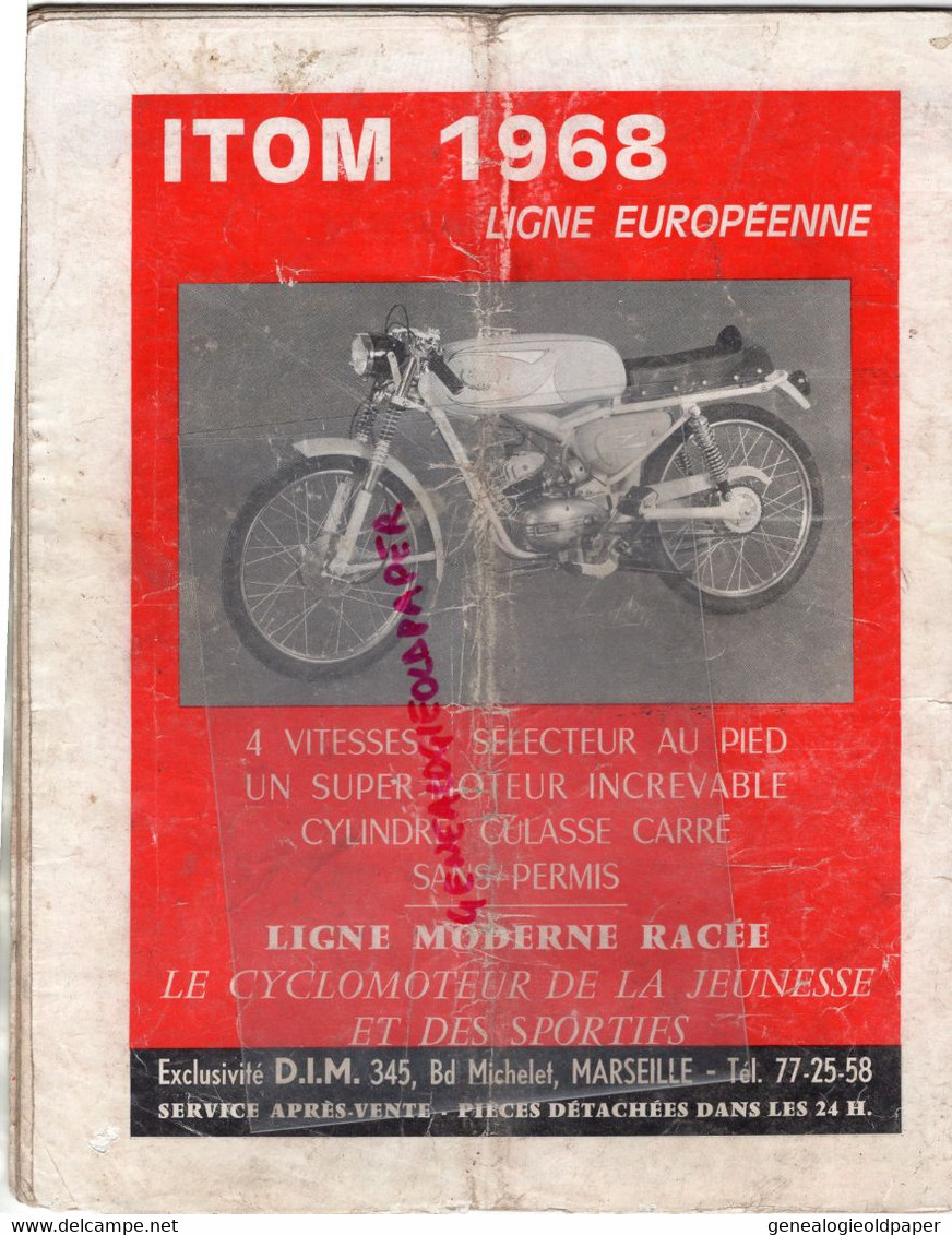 MOTO REVUE-1968-N° 1908-DRESDA TRITON-CROSS RICKMAN WESLAKE-GILERA-DRAGSTER-CASABLANCA-COUPE ARMISTICE-SIDE CAR-FUORI - Motorrad