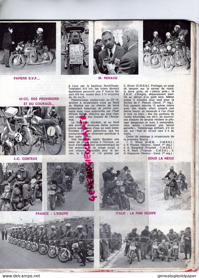 MOTO REVUE-1968-N° 1908-DRESDA TRITON-CROSS RICKMAN WESLAKE-GILERA-DRAGSTER-CASABLANCA-COUPE ARMISTICE-SIDE CAR-FUORI