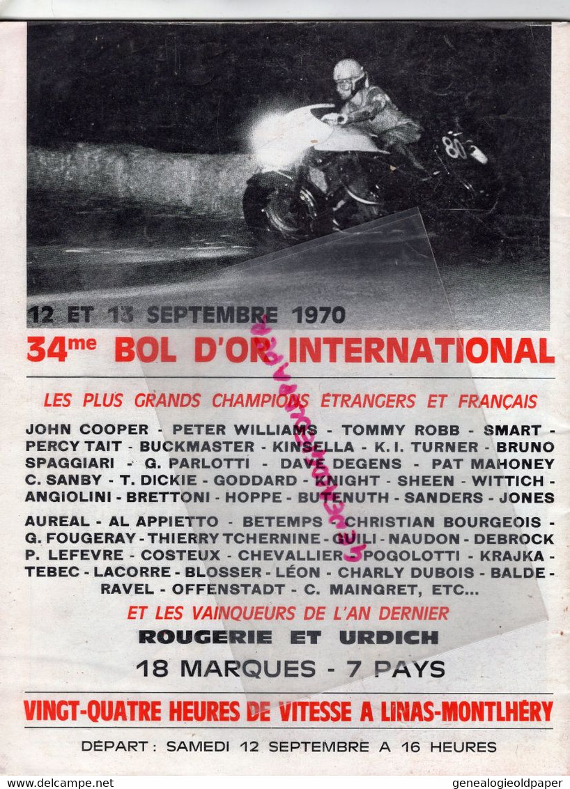 MOTO REVUE-1970-N° 1991-CROSS-GRASS TRACK-DRESDA DEGENS-BOL OR- LINAS MONTLHERY-LAGUEPIE-LAVAUR-MOISSAC-APOLDA-CHINON - Motorfietsen